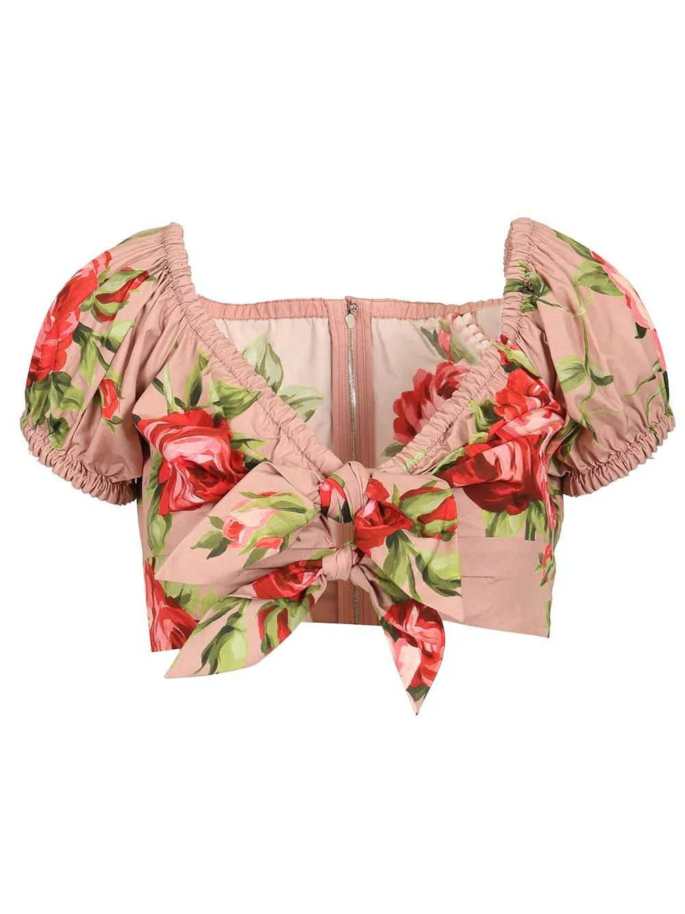 Rose Bouquet Print Top Tops Rose sold by Wanan Luxury