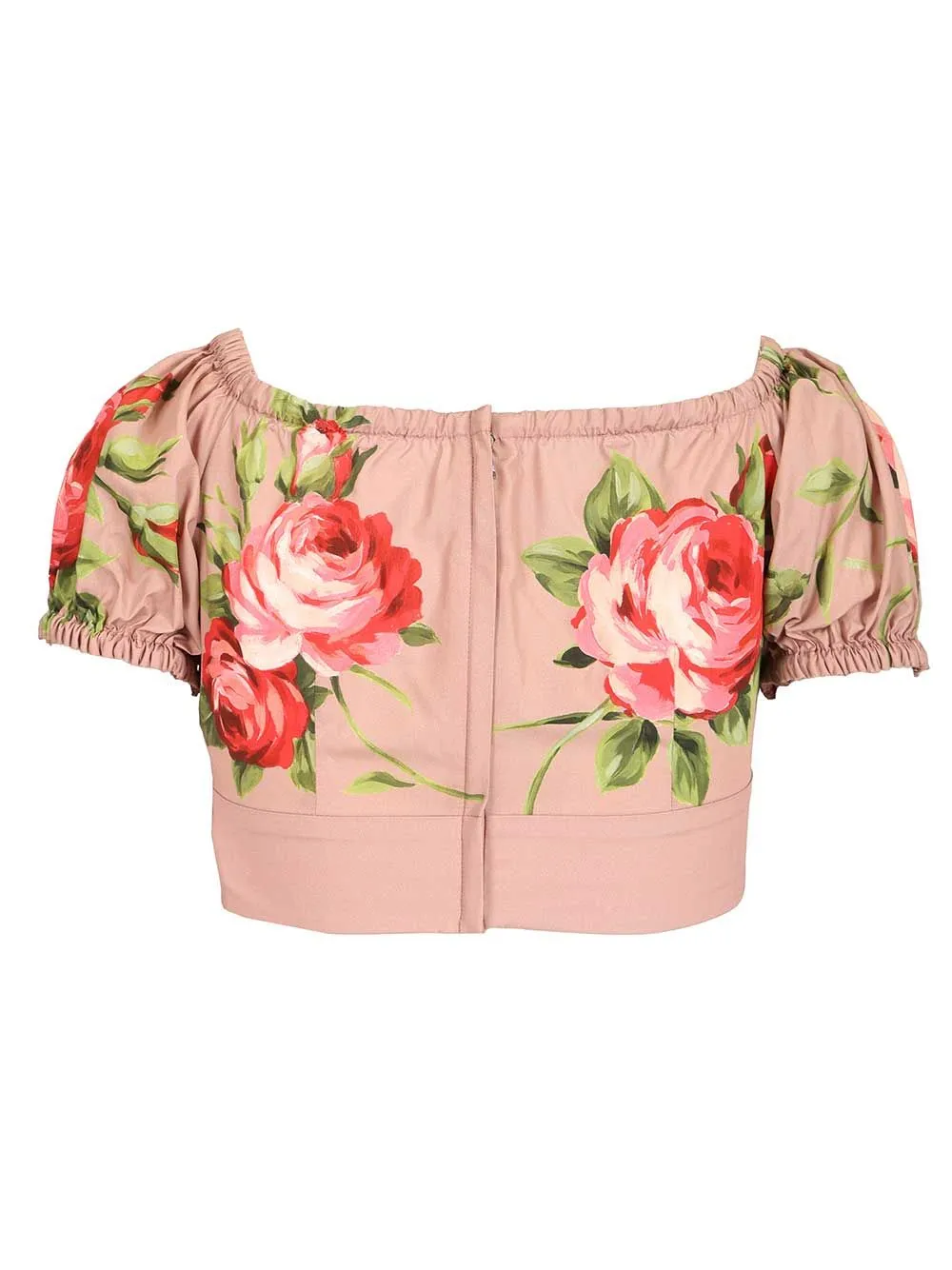 Rose Bouquet Print Top Tops Rose sold by Wanan Luxury product image thumbnail 2