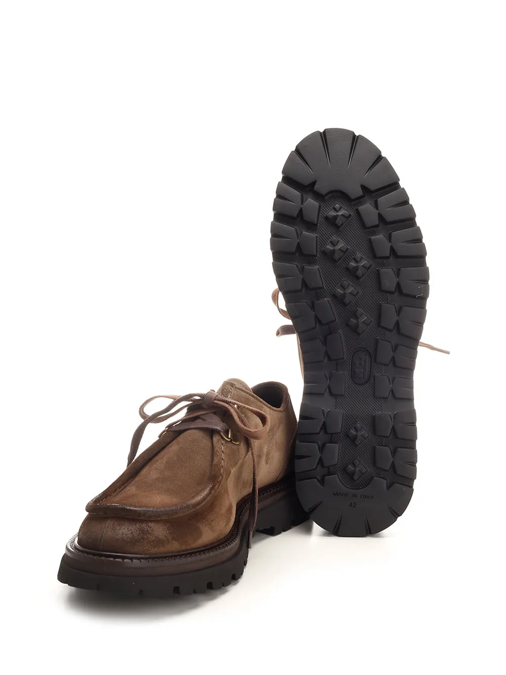 Suede Tank Paraboot Lace-Up Shoes Brown sold by Wanan Luxury product image thumbnail 5