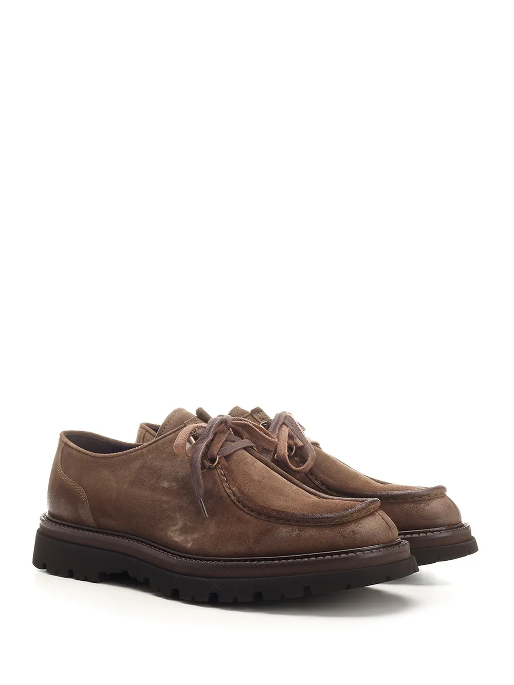 Suede Tank Paraboot Lace-Up Shoes Brown sold by Wanan Luxury product image thumbnail 2