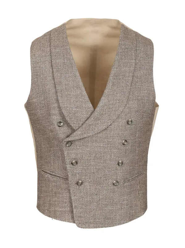Revival Vest Jackets Grey made by Tagliatore