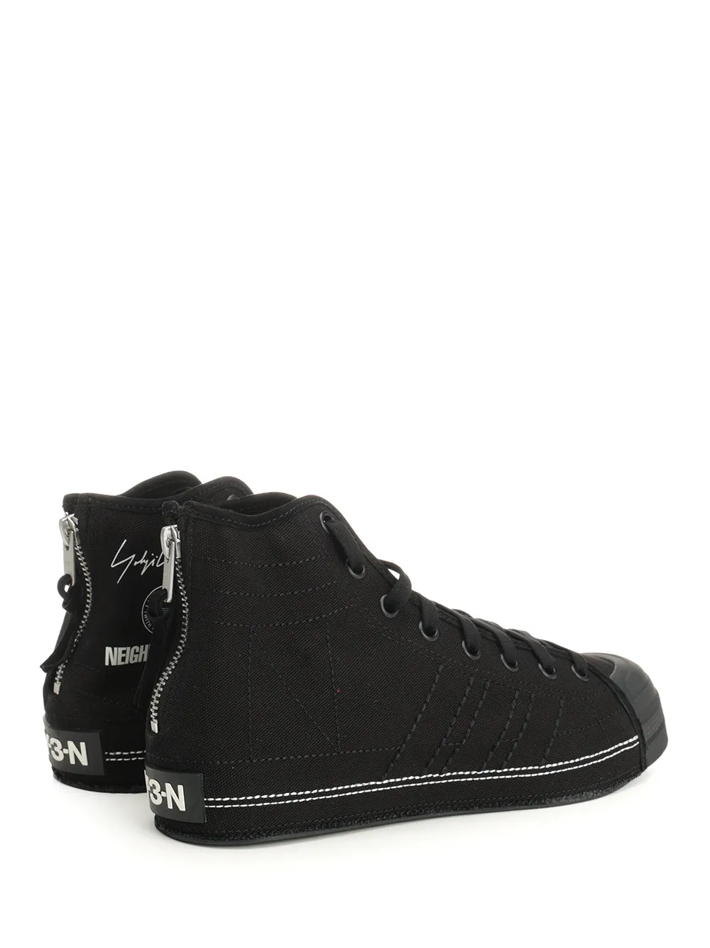 Y-3-N Nizza Hi Sneakers Black sold by Wanan Luxury product image thumbnail 3