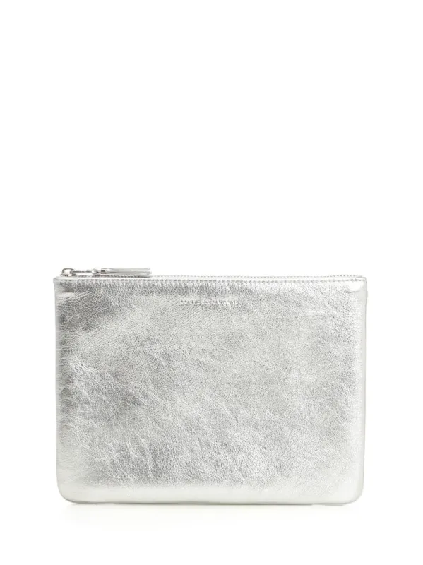 Leather Pouch Small Leather Goods Silver made by Comme des Garcons