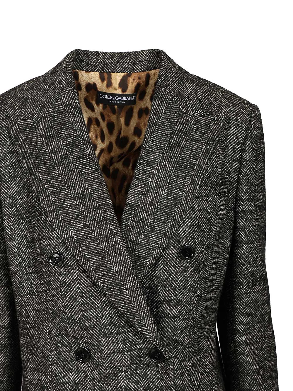 Double-Breasted Chevron Jacket Jackets Grey sold by Wanan Luxury product image thumbnail 4