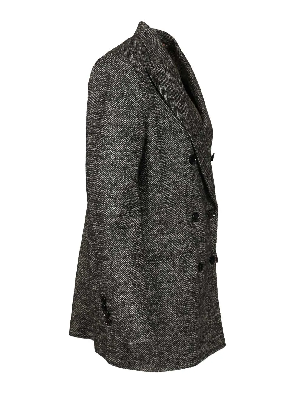 Double-Breasted Chevron Jacket Jackets Grey sold by Wanan Luxury product image thumbnail 3