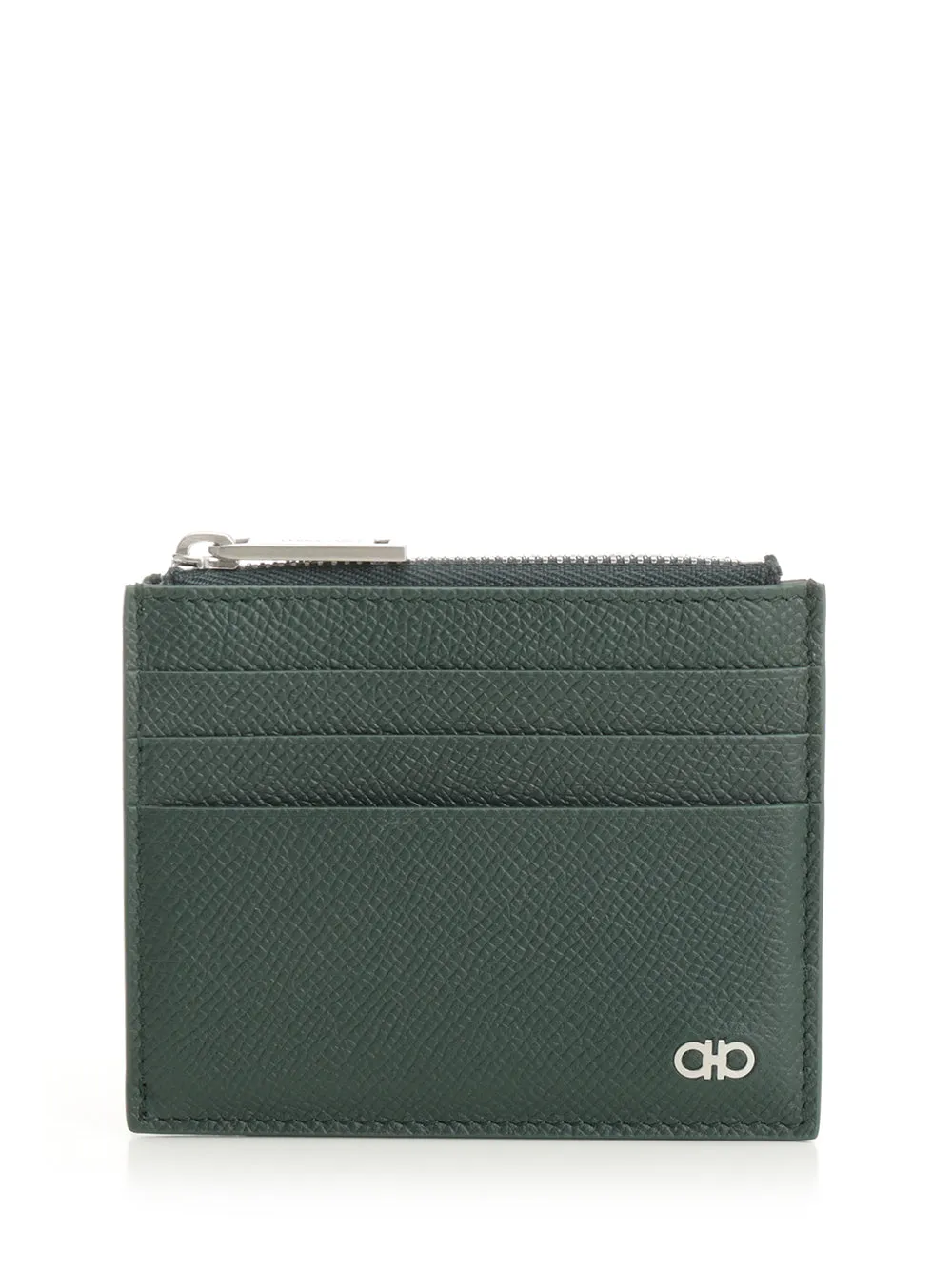 Card Holder With Zip Wallets Green sold by Wanan Luxury
