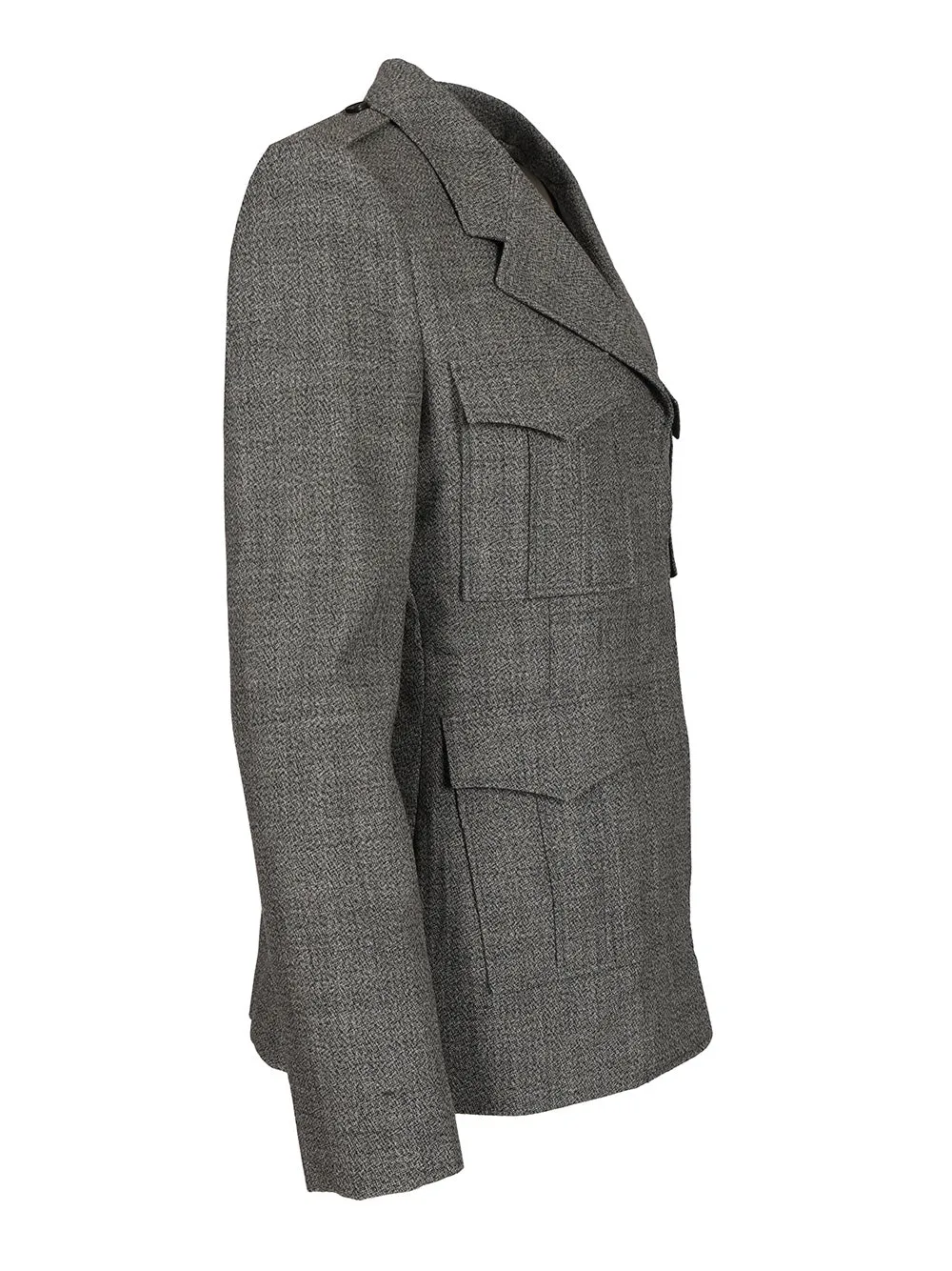 Uniform-Style Jacket Jackets Grey sold by Wanan Luxury product image thumbnail 3
