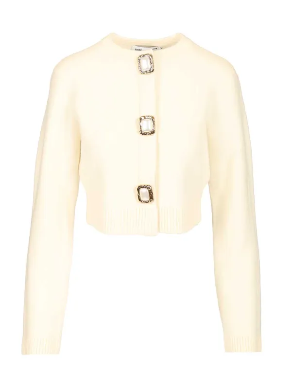 Wool Cardigan Knitwear White sold by Wanan Luxury