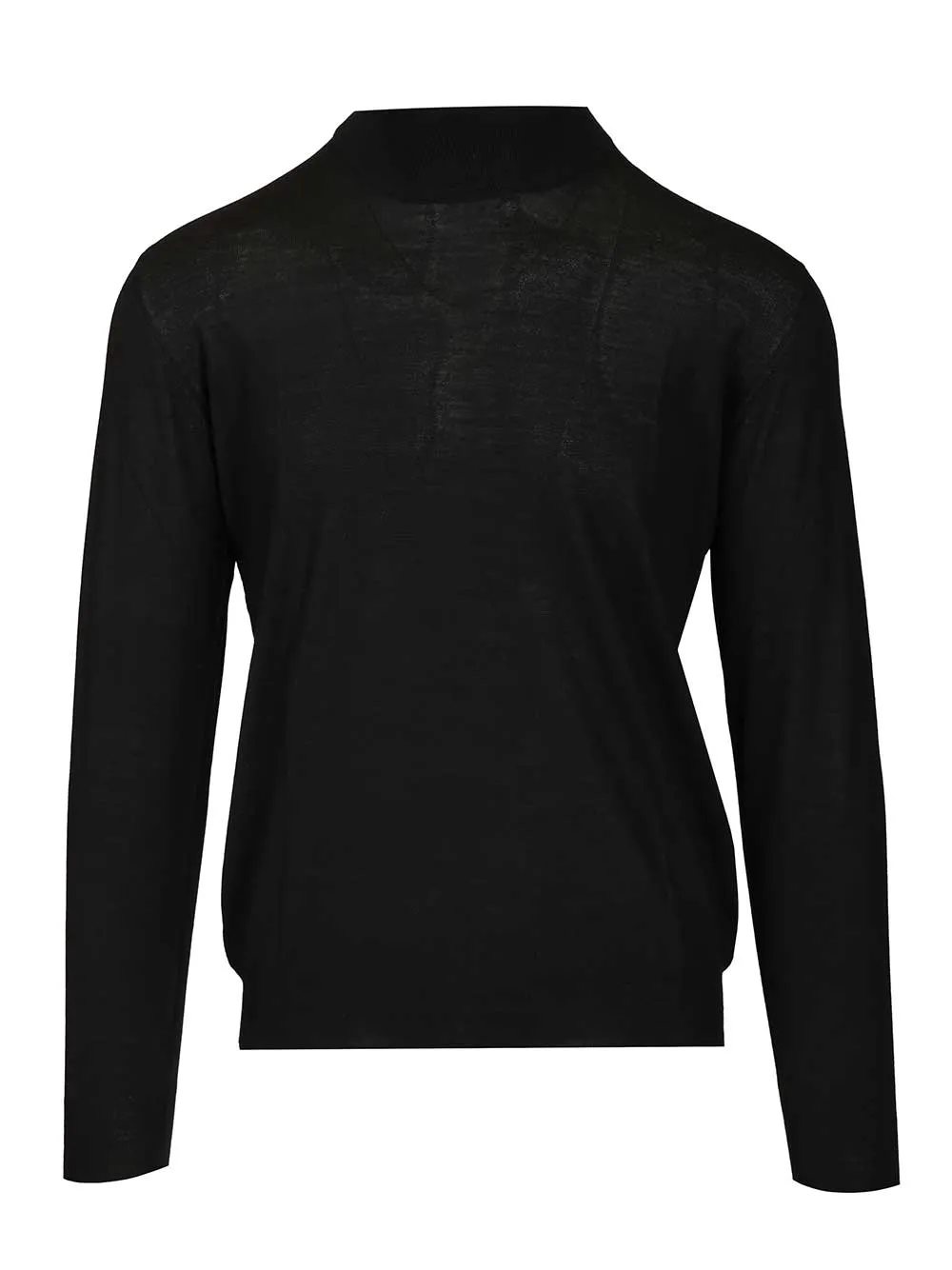 Virgin Wool Sweater Knitwear Black sold by Wanan Luxury