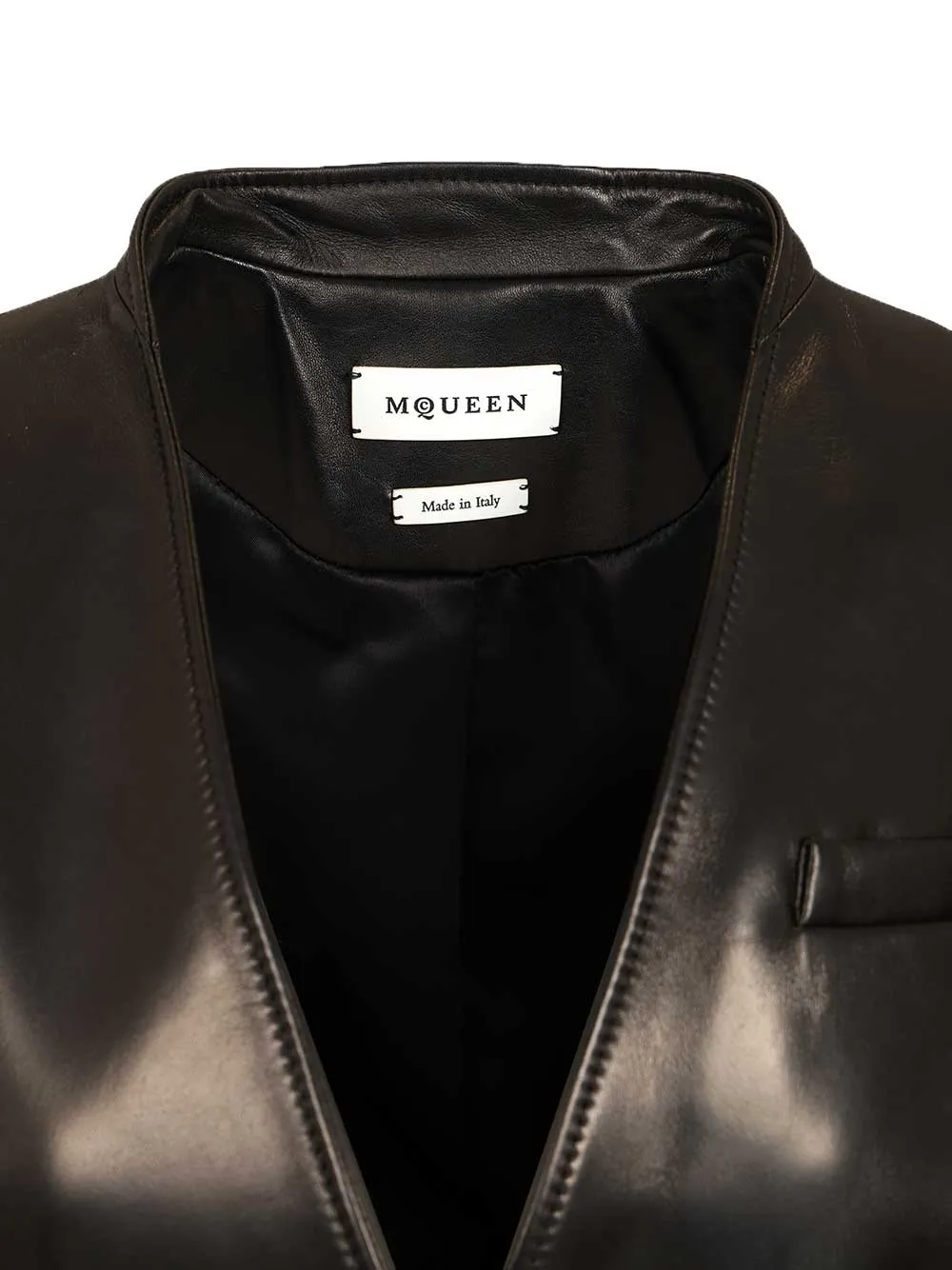 Tailored Leather Jacket Jackets Black sold by Wanan Luxury product image thumbnail 5