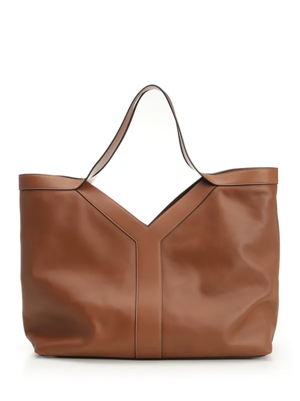 Y Handbags Beige made by Yves Saint Laurent