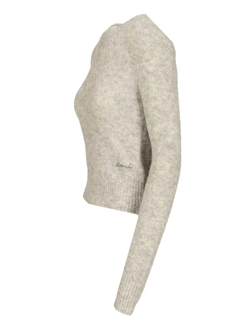 Wool And Alpaca Knit Sweater Knitwear Grey sold by Wanan Luxury product image thumbnail 3