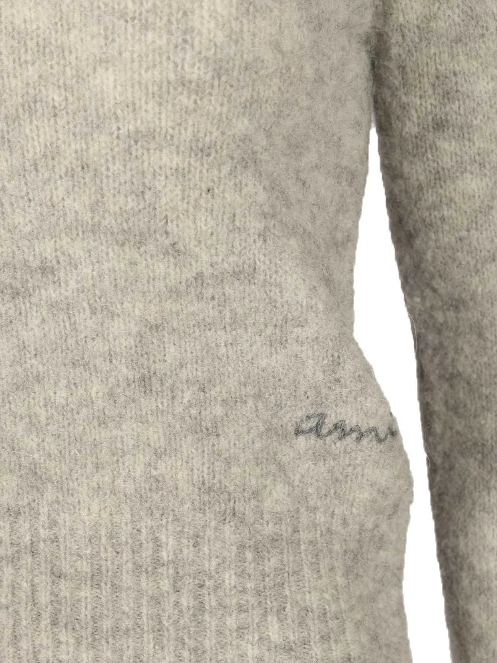Wool And Alpaca Knit Sweater Knitwear Grey sold by Wanan Luxury product image thumbnail 4