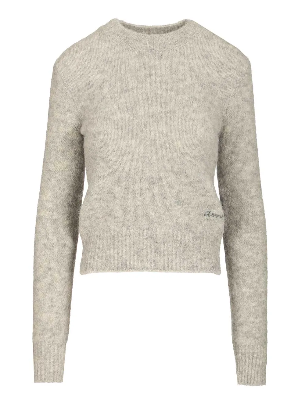 Wool And Alpaca Knit Sweater Knitwear Grey sold by Wanan Luxury