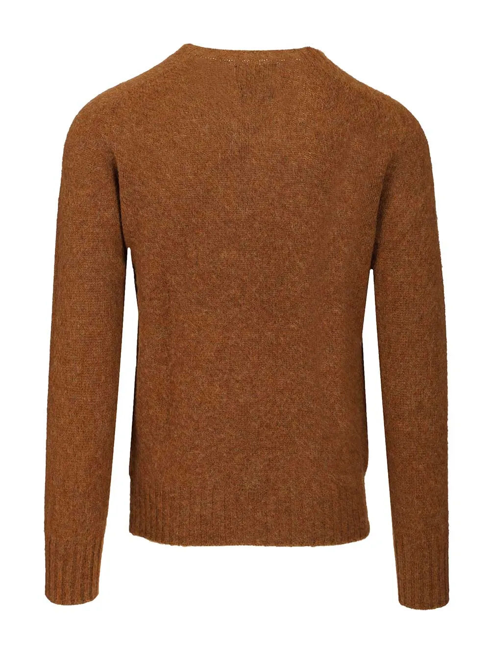 Shetland Wool Crew Neck Knitwear Brown sold by Wanan Luxury product image thumbnail 2