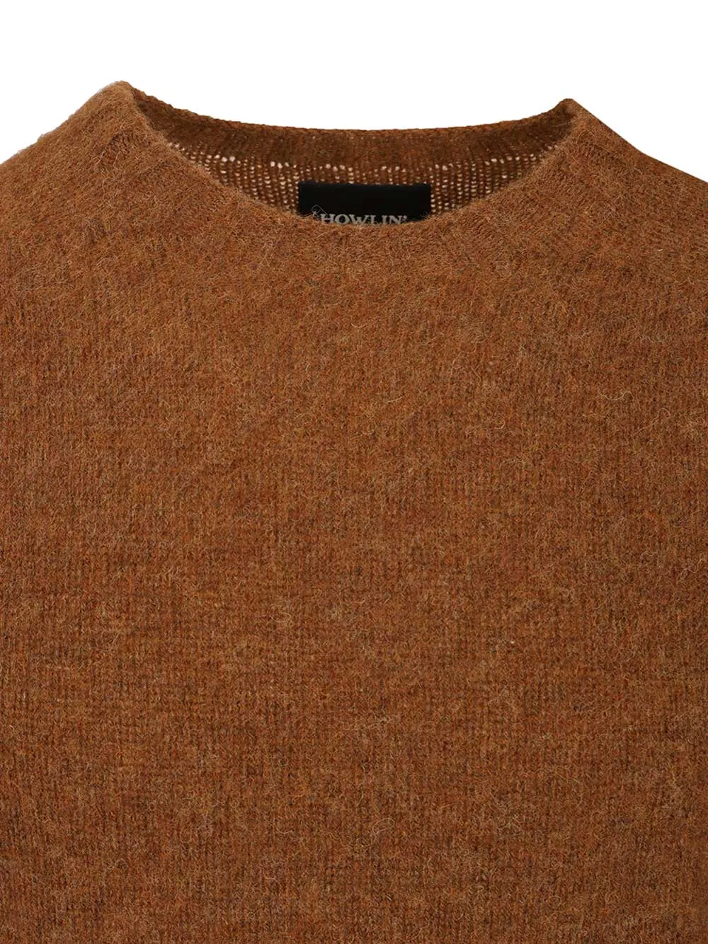 Shetland Wool Crew Neck Knitwear Brown sold by Wanan Luxury product image thumbnail 4