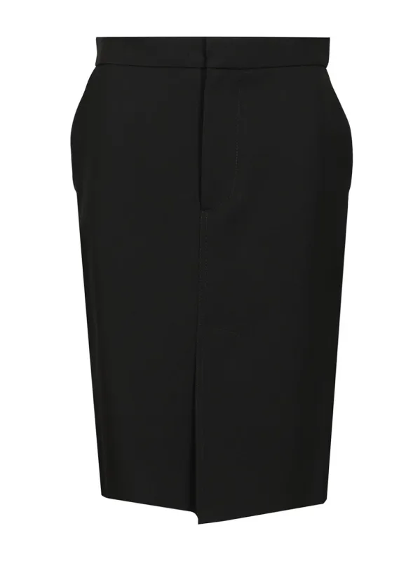 Wool Midi Skirt Skirts Black sold by Wanan Luxury