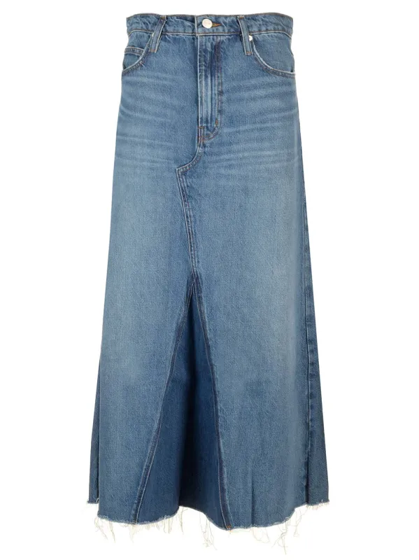 The Dorothy Skirt Skirts Blue made by Frame Denim