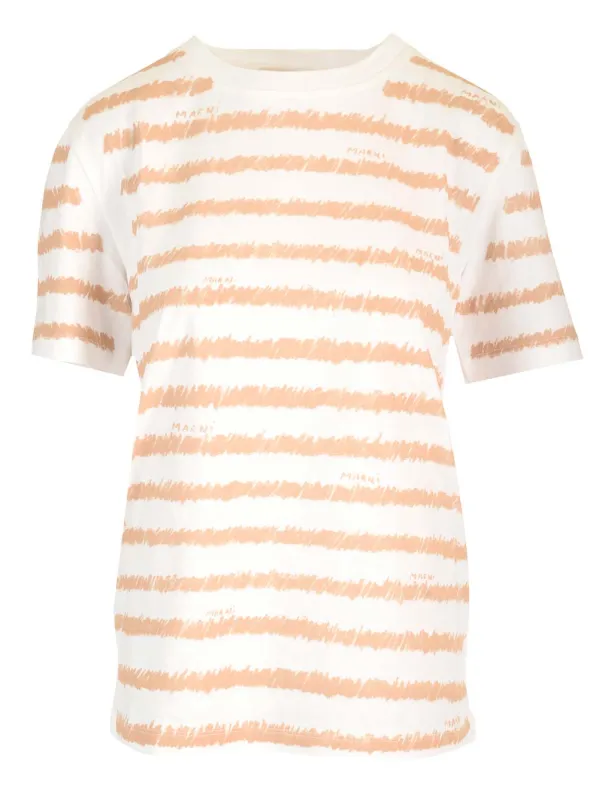 Printed T-Shirt White made by Marni
