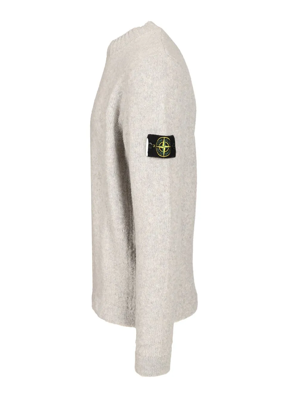 Organic Cotton Crew Neck Sweater With English Ribs Knitwear Grey sold by Wanan Luxury product image thumbnail 3