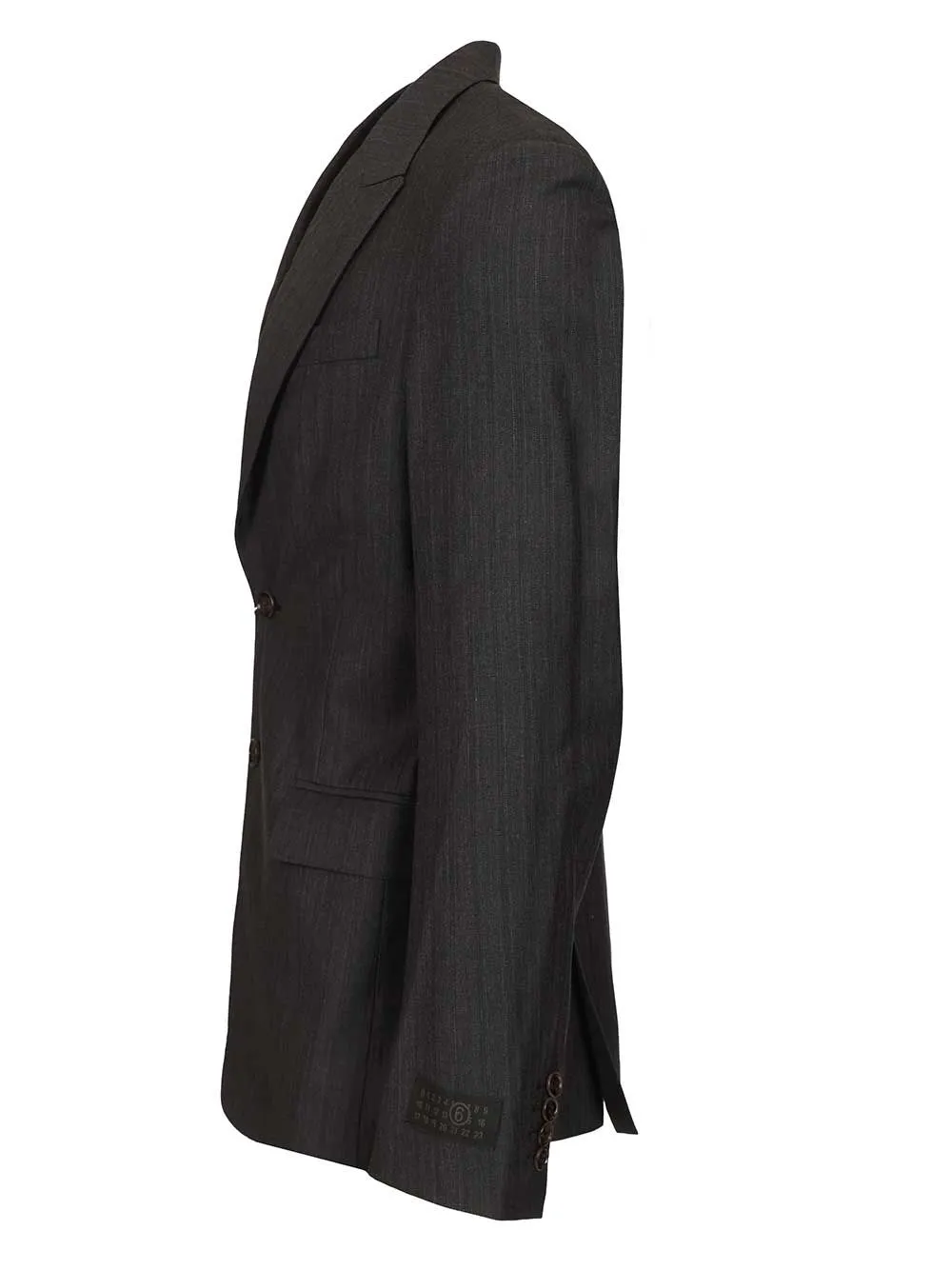 Wool And Cotton Blazer Jackets Black sold by Wanan Luxury product image thumbnail 3