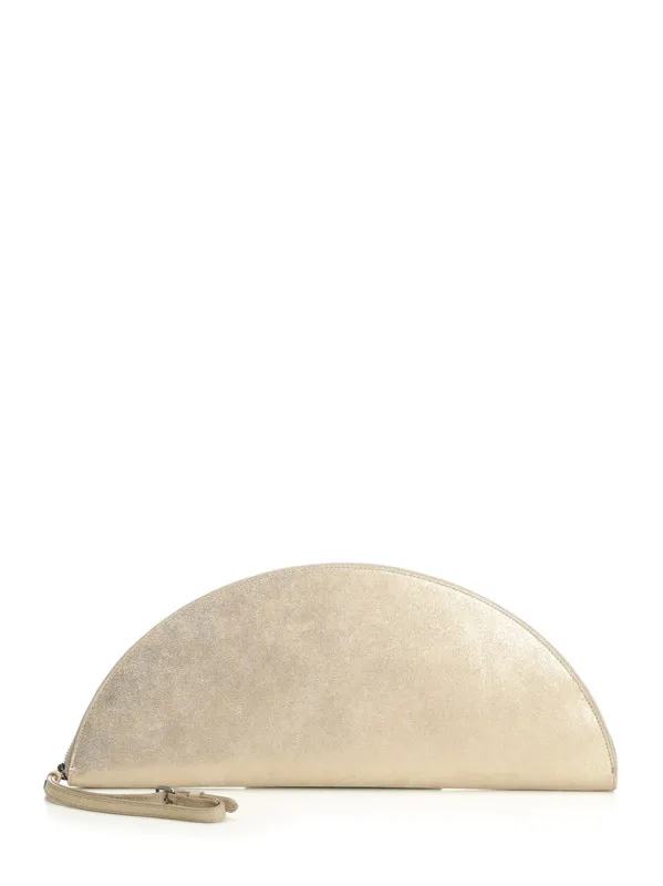 Big Halfmoon Pouch Small Leather Goods Gold made by Maison Margiela