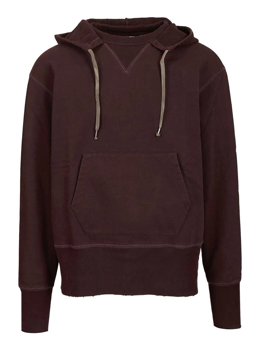Cotton Hooded Sweatshirt Sweatshirts Bordeaux sold by Wanan Luxury