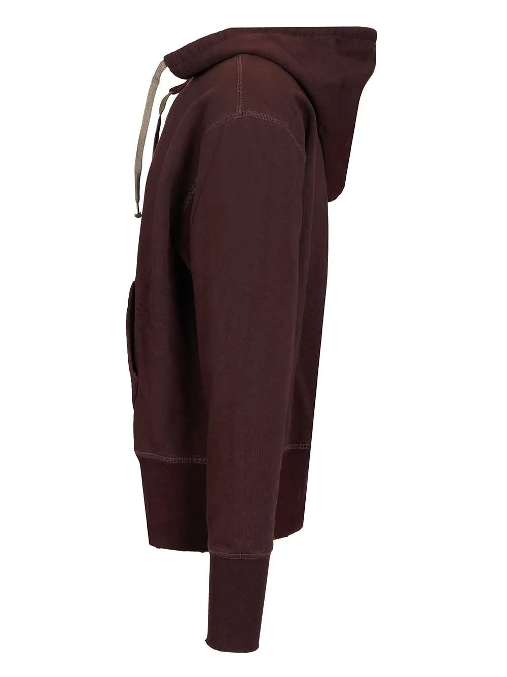 Cotton Hooded Sweatshirt Sweatshirts Bordeaux sold by Wanan Luxury product image thumbnail 3