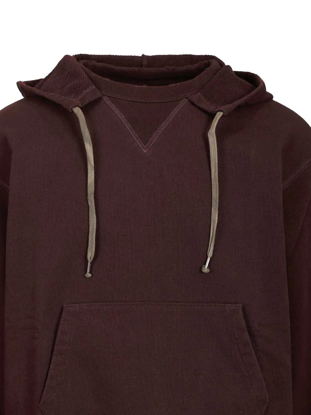 Cotton Hooded Sweatshirt Sweatshirts Bordeaux sold by Wanan Luxury product image thumbnail 4