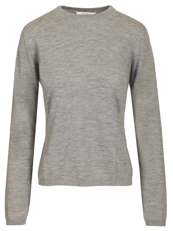 Cashmere Crew Neck Sweater Knitwear Grey sold by Wanan Luxury