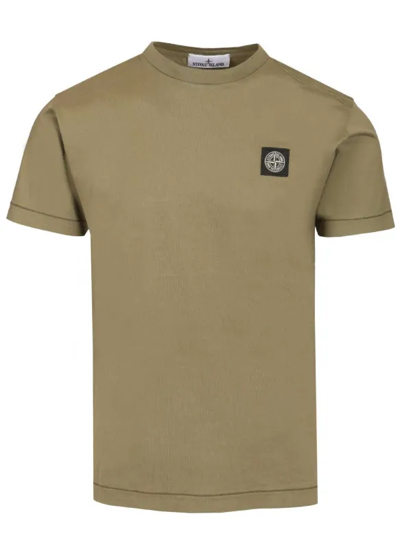 Cotton Jersey T-Shirt Green made by Stone Island
