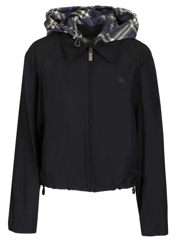 Newcott Short Hooded Jacket Jackets Blue made by Burberry