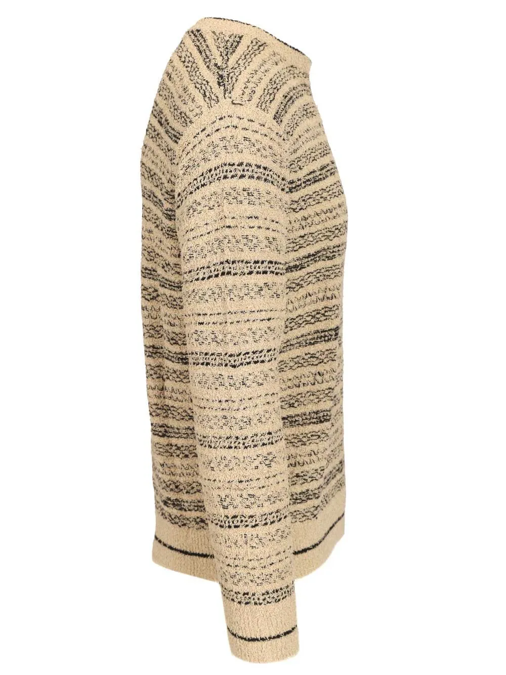 Triped Crewneck Cotton-Blend Jumper Knitwear Multicolor sold by Wanan Luxury product image thumbnail 3