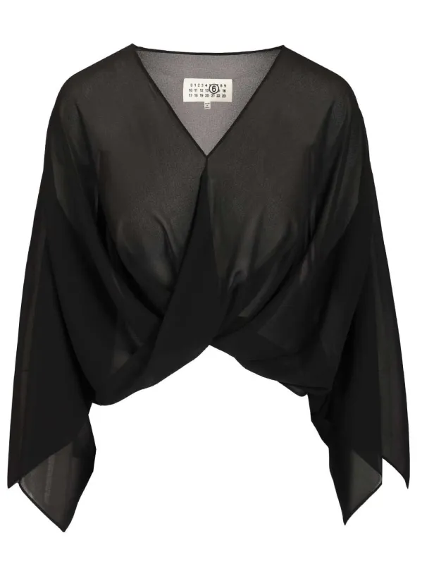 Long-Sleeved Top Tops Black made by Maison Margiela