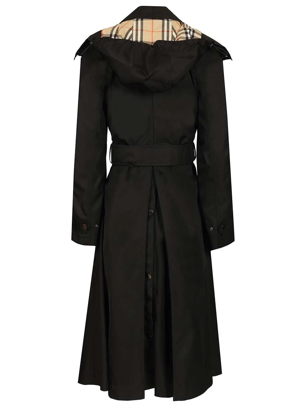 Long Car Coat With Hood Coats Black sold by Wanan Luxury product image thumbnail 2