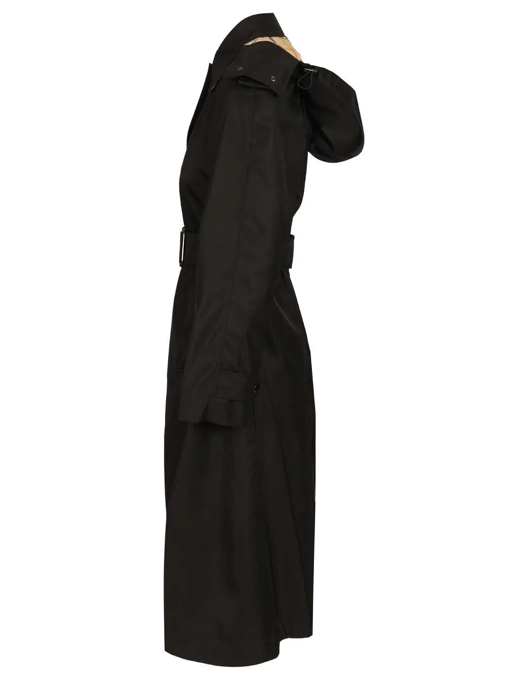 Long Car Coat With Hood Coats Black sold by Wanan Luxury product image thumbnail 3