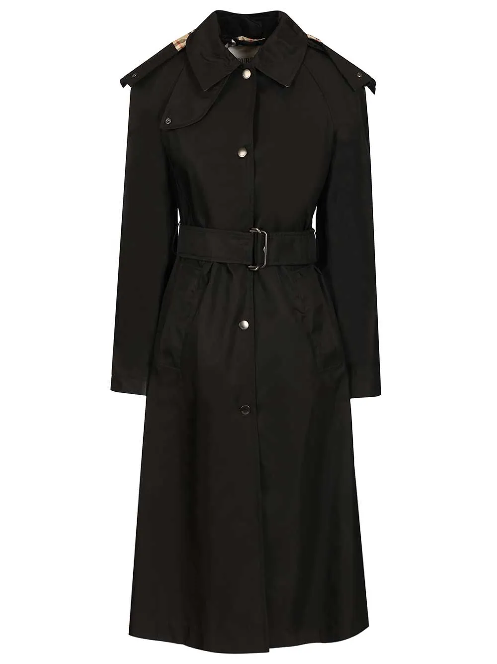 Long Car Coat With Hood Coats Black sold by Wanan Luxury