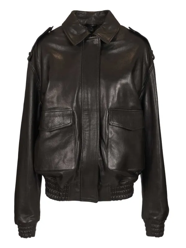 Astral Leather Jacket Jackets Black sold by Wanan Luxury