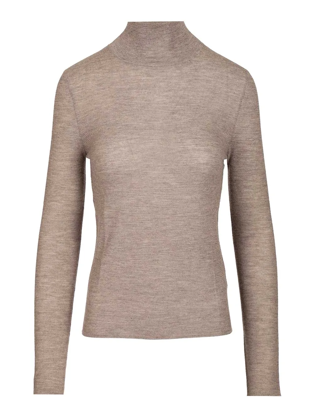 Lory Cashmere Turtleneck Knitwear Brown sold by Wanan Luxury