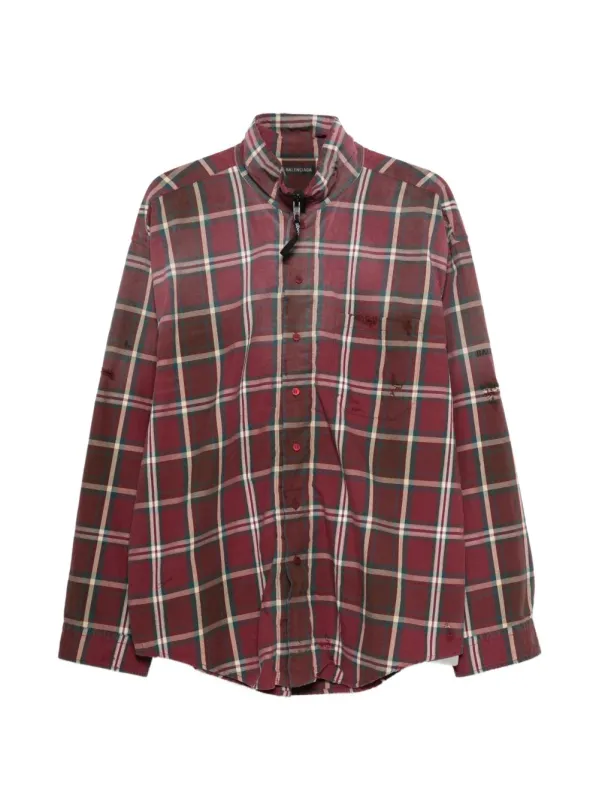Checked Flannel Shirt made by Balenciaga