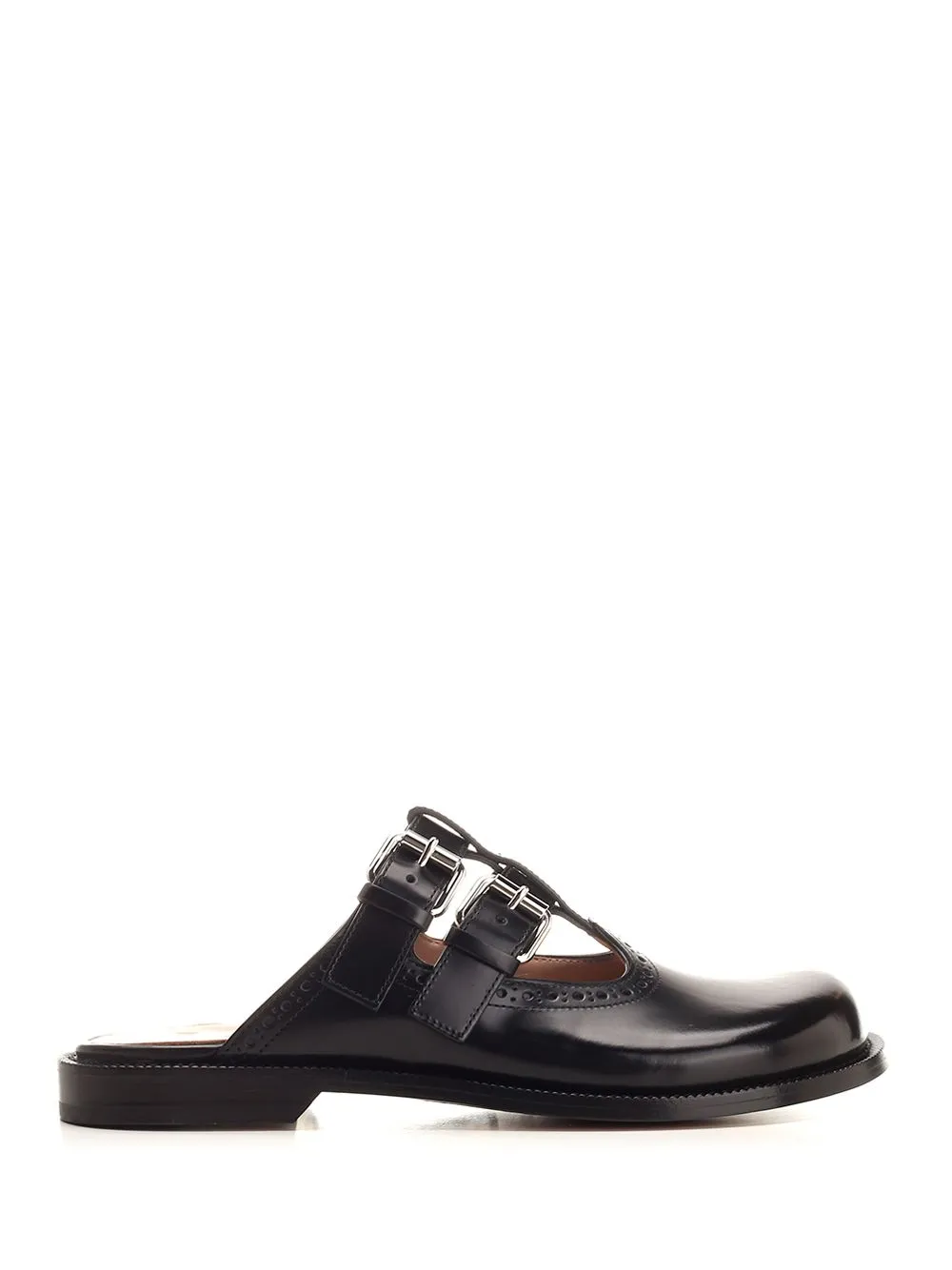 Mary Jane Mules Scarpe Basse Black sold by Wanan Luxury