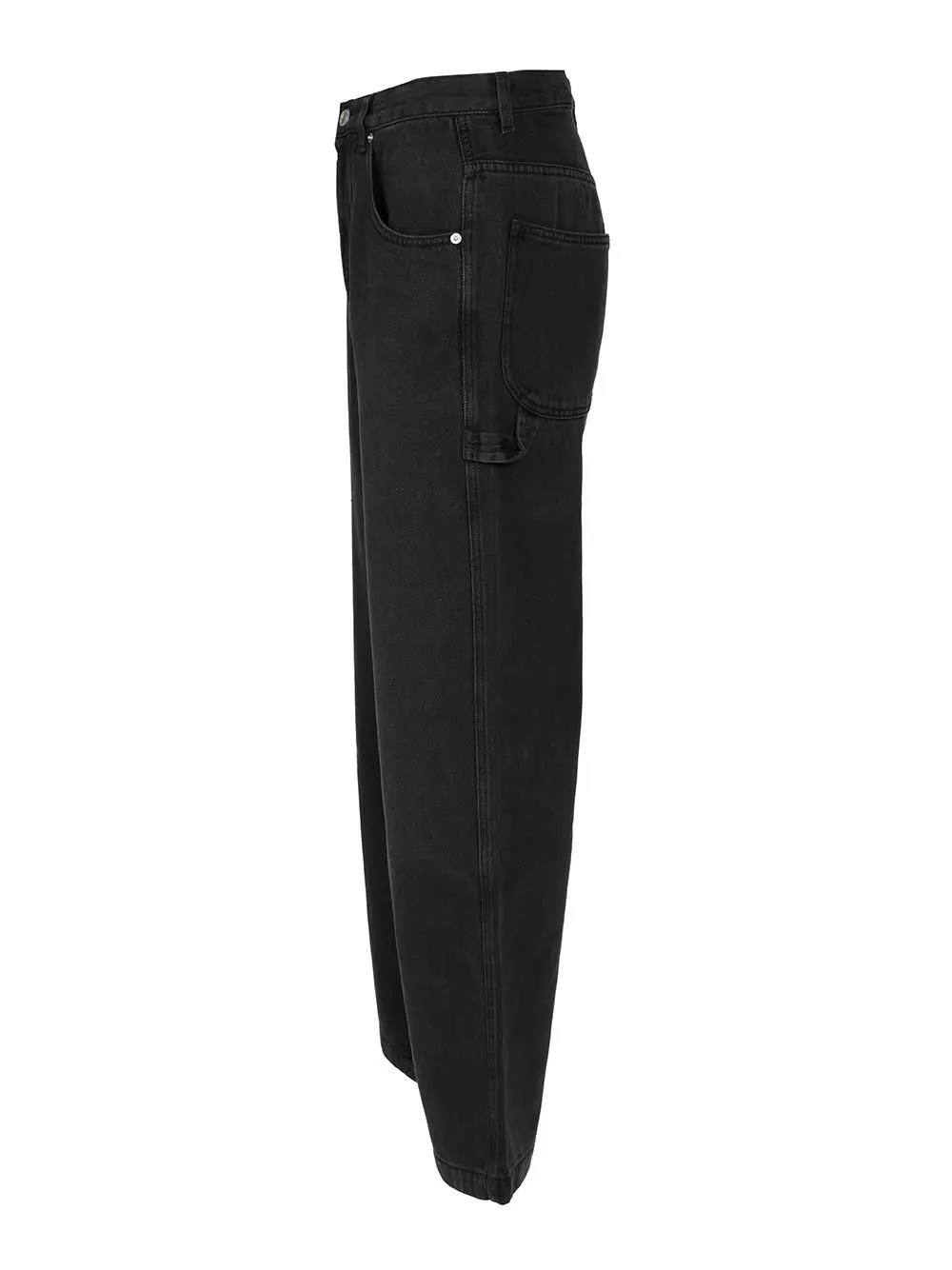 Isabel Marant Jenter Straight Leg Jeans Trousers Black sold by Wanan Luxury product image thumbnail 3