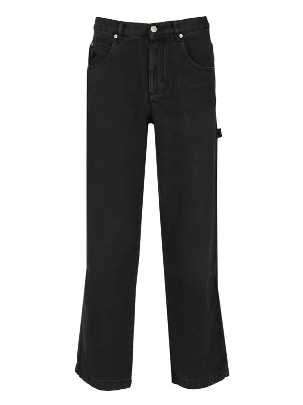 Isabel Marant Jenter Straight Leg Jeans Trousers Black made by Isabel Marant