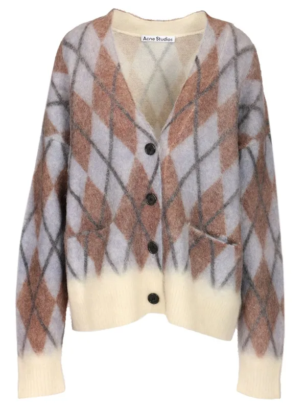 Katcher Mohair Cardigan Knitwear Multicolor made by Acne Studios