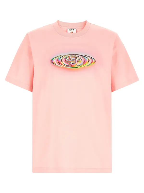 Glass Logo T-Shirt Pink sold by Wanan Luxury