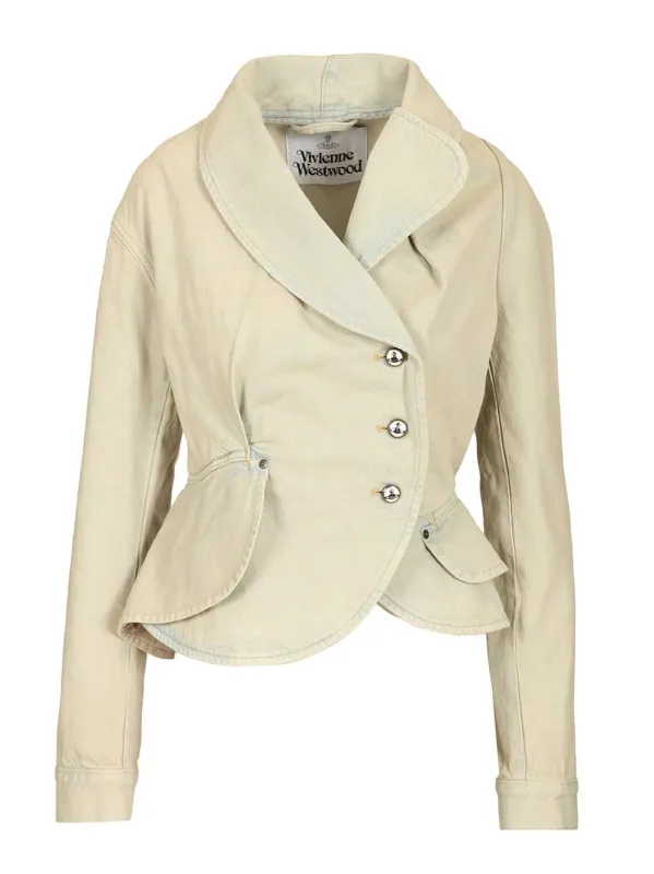 Stormy Denim Jacket Jackets Light Blue made by Vivienne Westwood