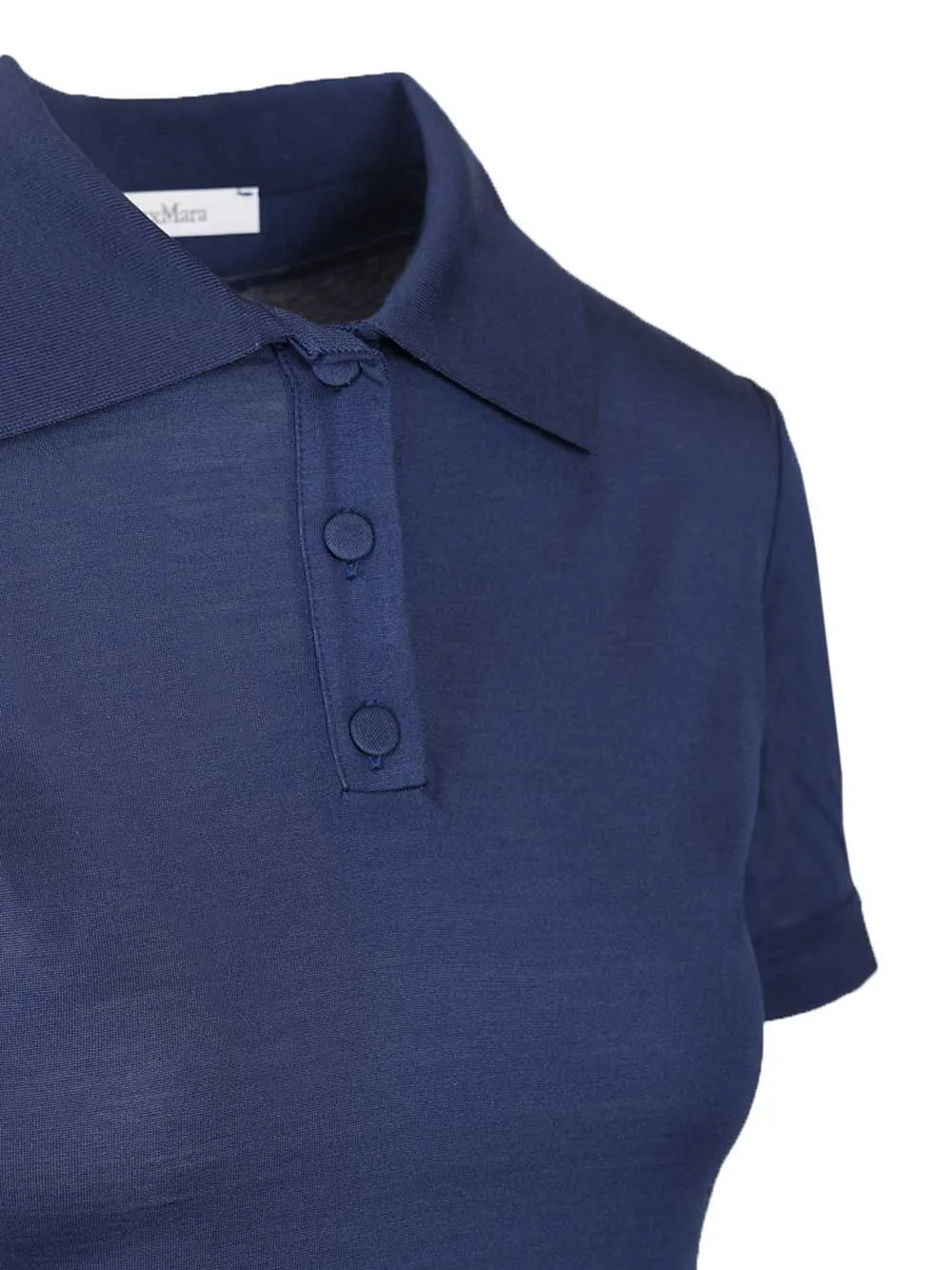 Silk Jersey Polo Shirt Blue sold by Wanan Luxury product image thumbnail 4