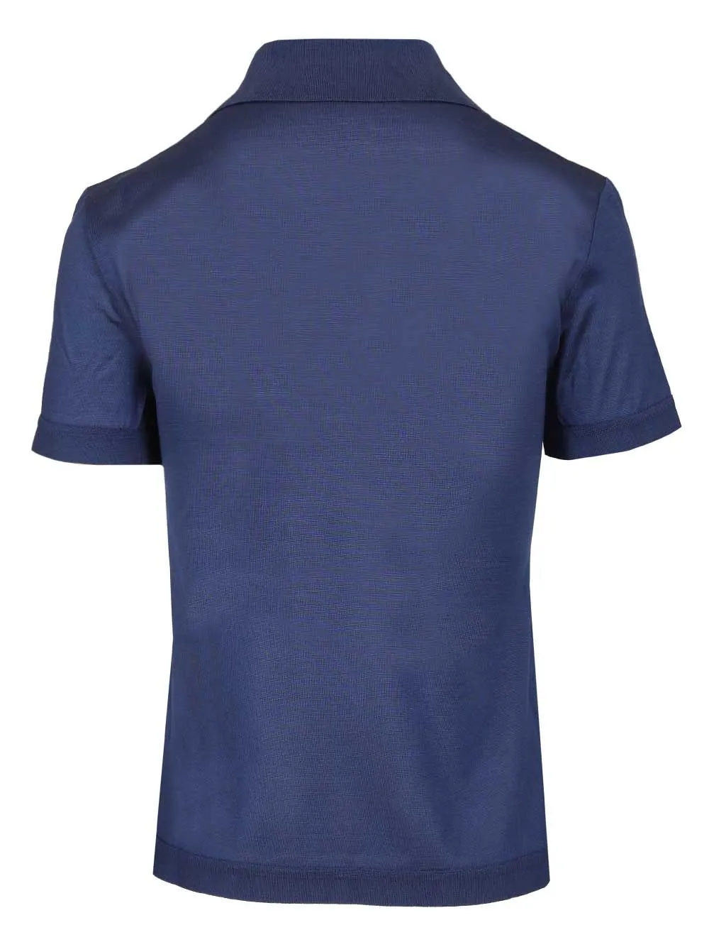 Silk Jersey Polo Shirt Blue sold by Wanan Luxury product image thumbnail 2