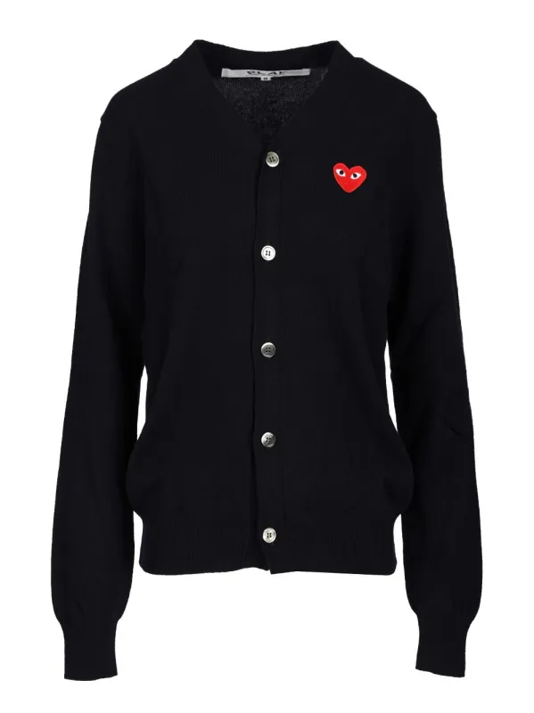 Wool Cardigan Knitwear Blue made by Comme des Garcons PLAY