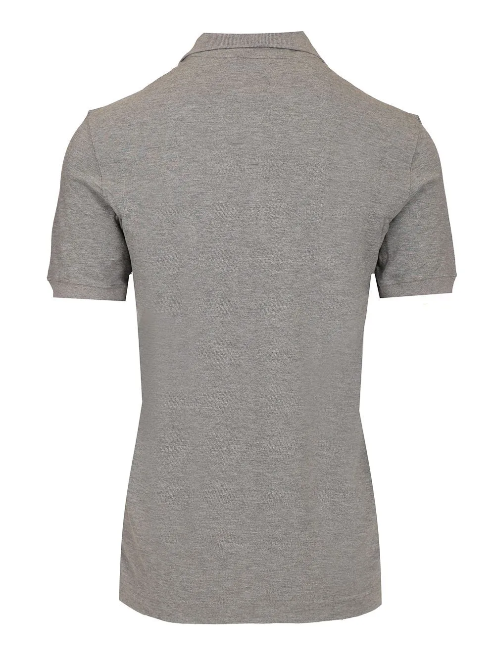 Grey Melange Cotton Polo T-Shirt Grey sold by Wanan Luxury product image thumbnail 2